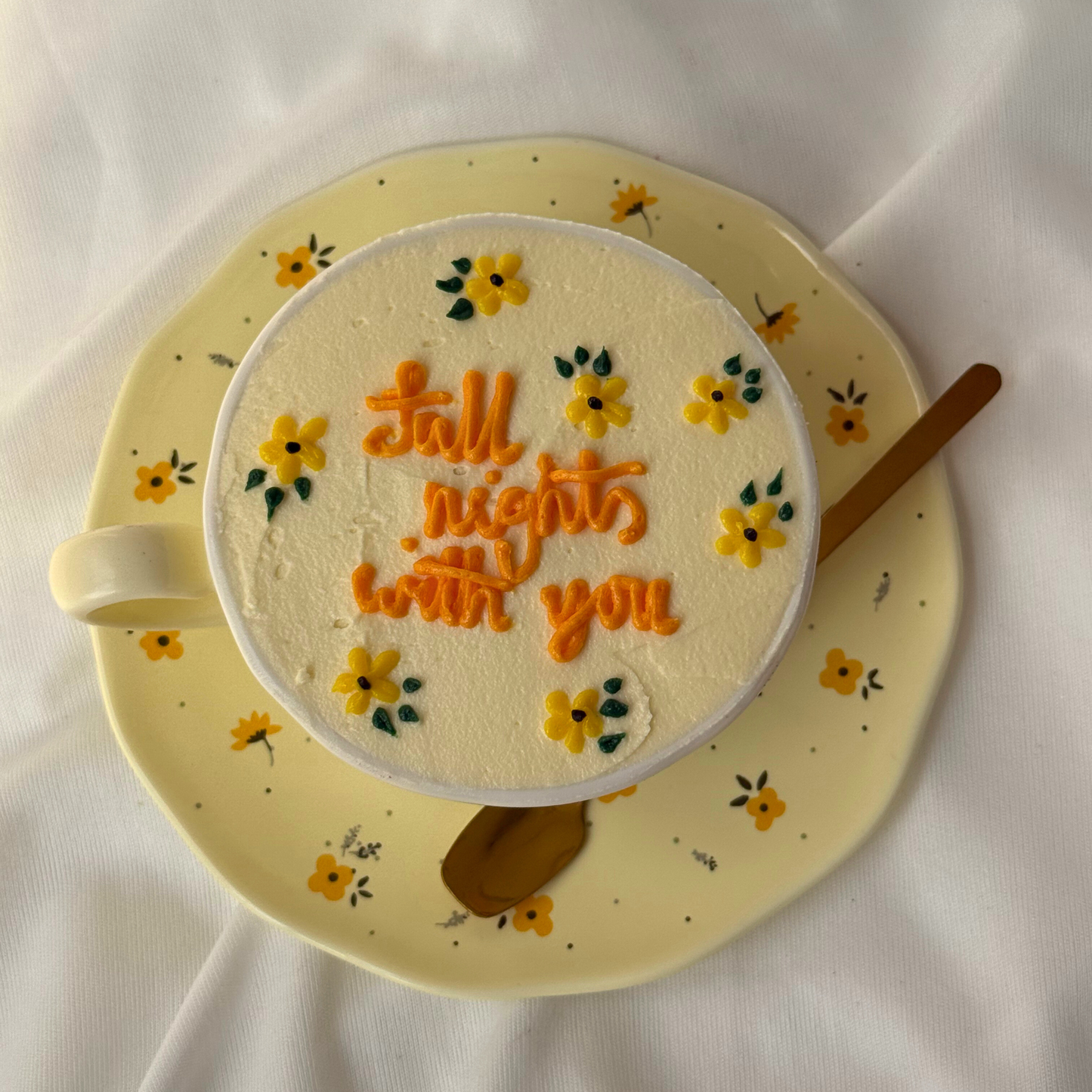 Golden Hour Tea Cup Cake Set