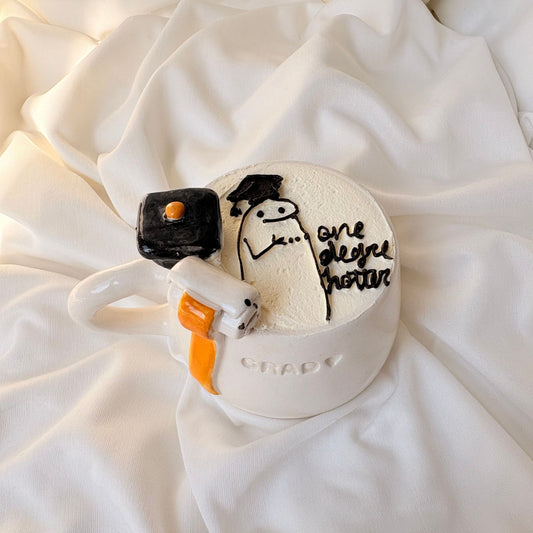 A Degree Hotter Mugnificent Cake 🎓☕✨