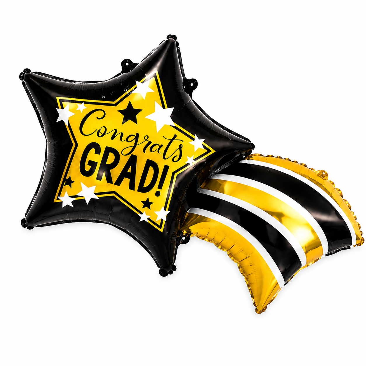 Black & Gold Graduation Balloon Set