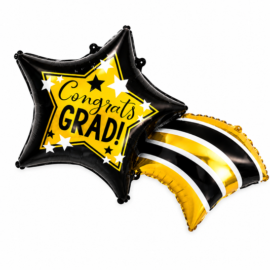 Black & Gold Graduation Balloon Set