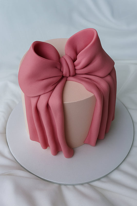 The Power Bow Cake – Pink October Edition