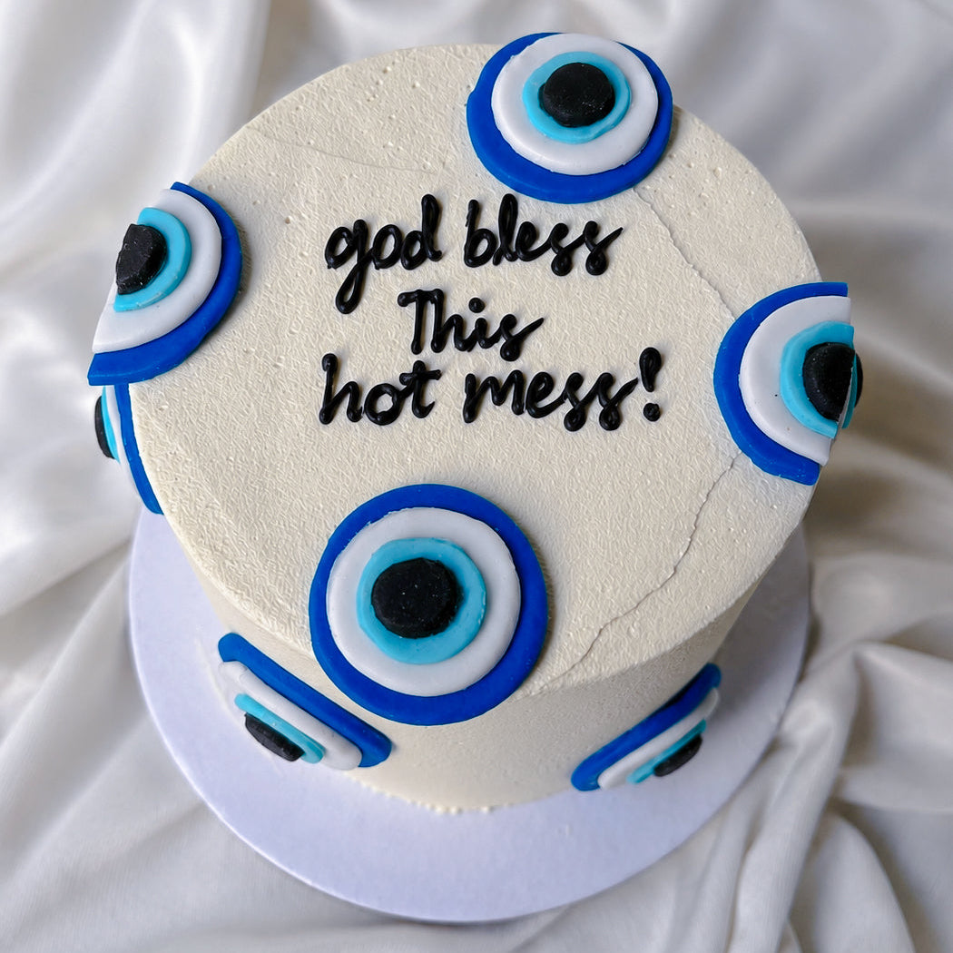 God Bless This Hot Mess Cake