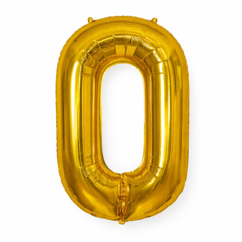 Gold Numbers Balloon