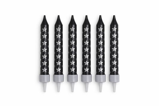 Silver Star Candle Set