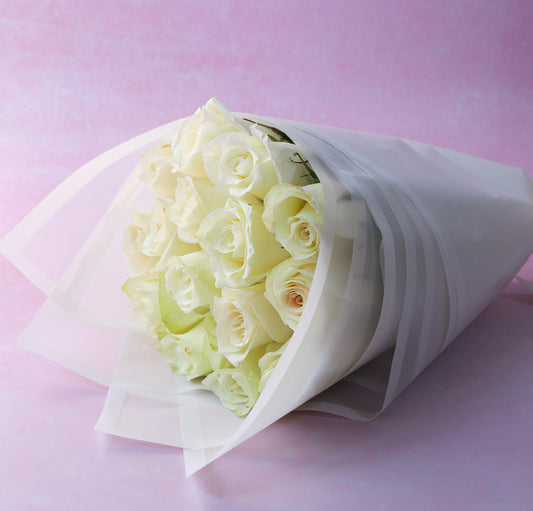 Timeless White Rose Bouquet