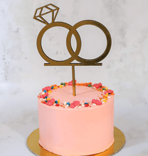 Load image into Gallery viewer, Gold Ring Cake Topper! - Nino’s Bakery