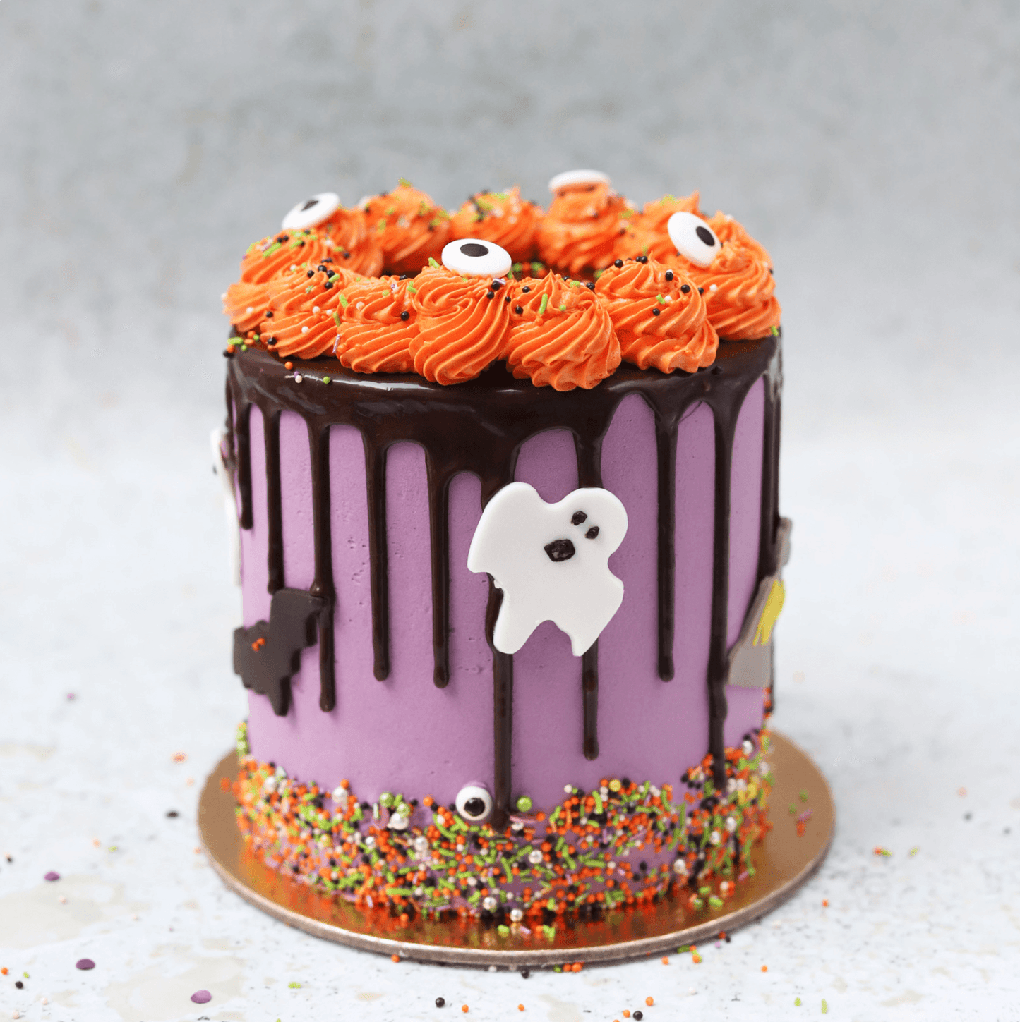 Purple Halloween Cake! - Nino’s Bakery
