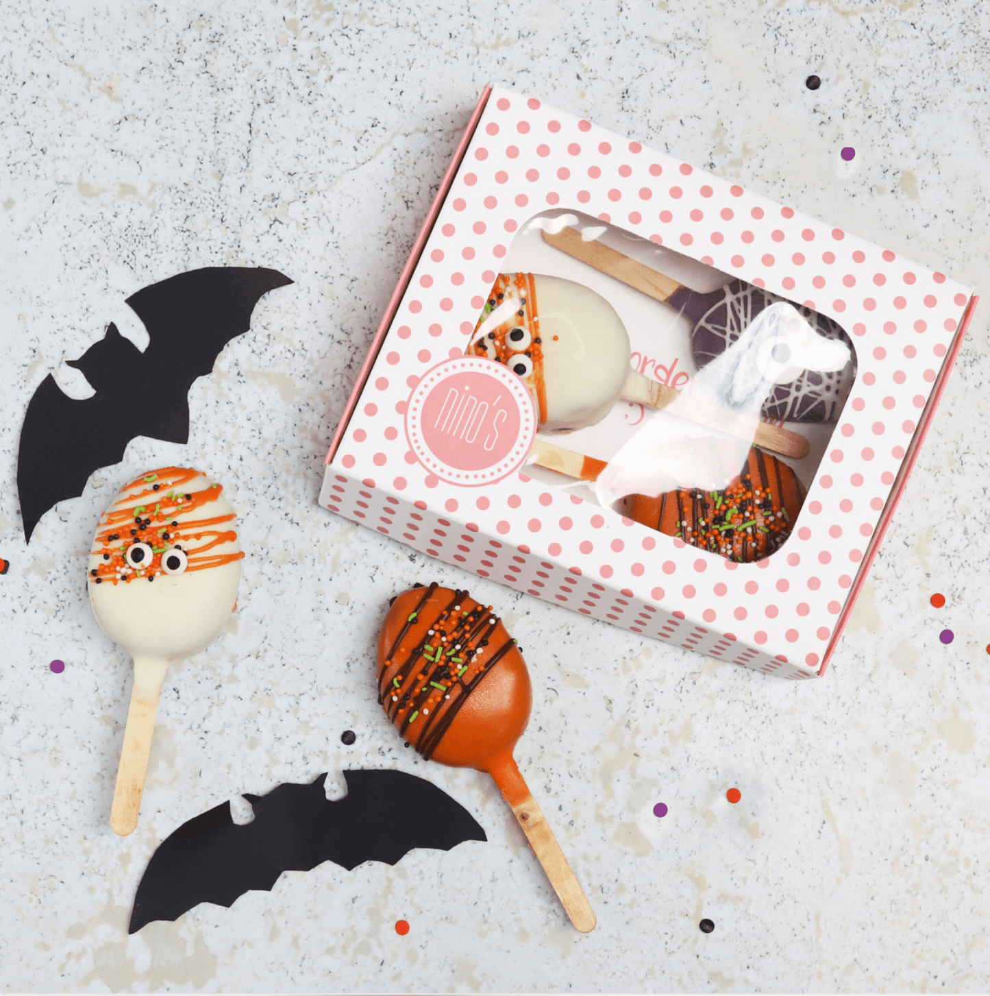 Halloween Cake Popsicles! - Nino’s Bakery