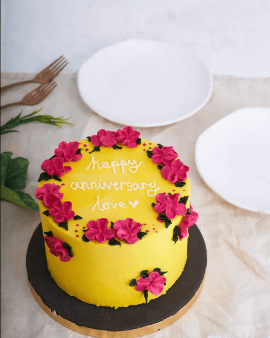 Floral Sunset Vibes Cake - Nino’s Bakery