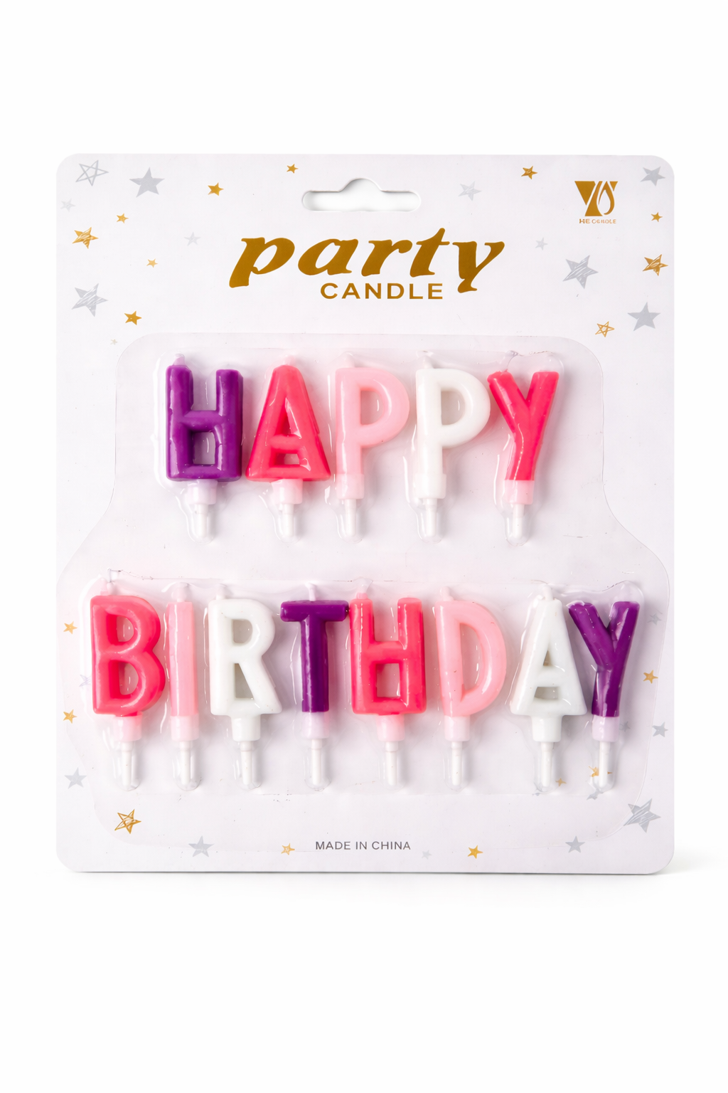 Letter birthday candles Happy Birthday cake set