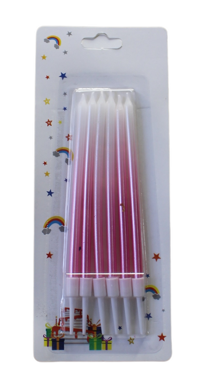 Colorful Ombre Colored Candles