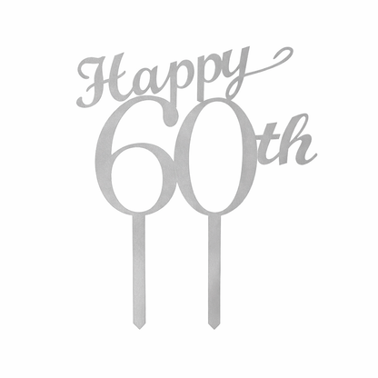 Happy 60th Cake Topper