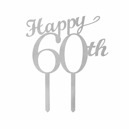 Happy 60th Cake Topper