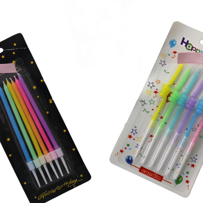 Pastel Twisty Candles