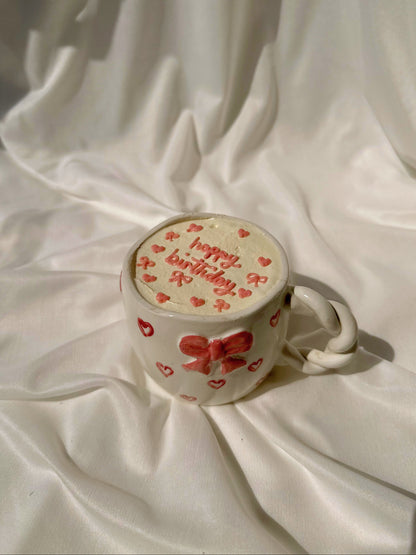 Birthday Coquette Mug Cake