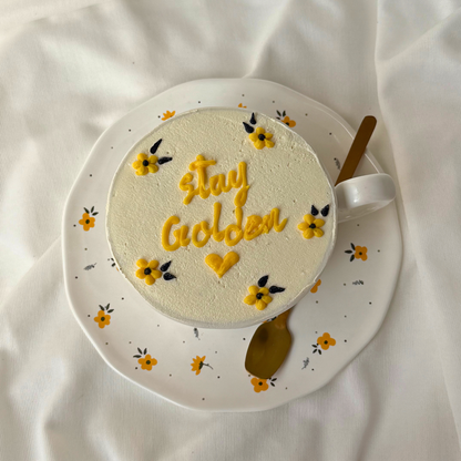 Golden Hour Tea Cup Cake Set