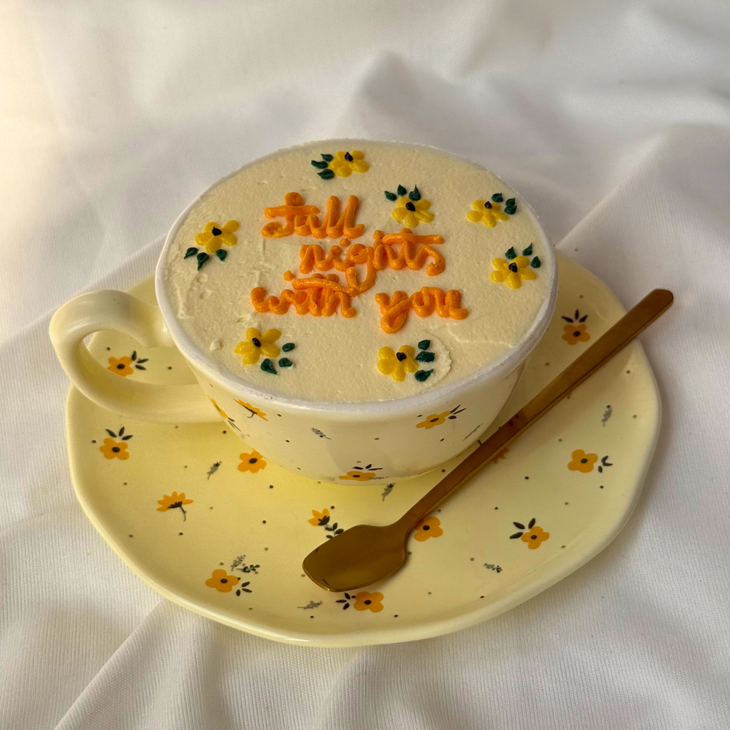 Golden Hour Tea Cup Cake Set