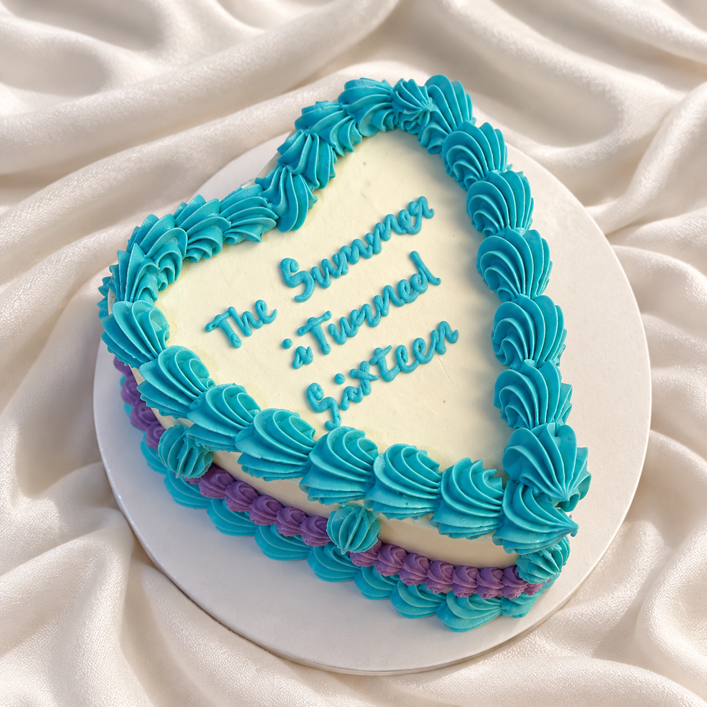 The Aqua Lilac Cake