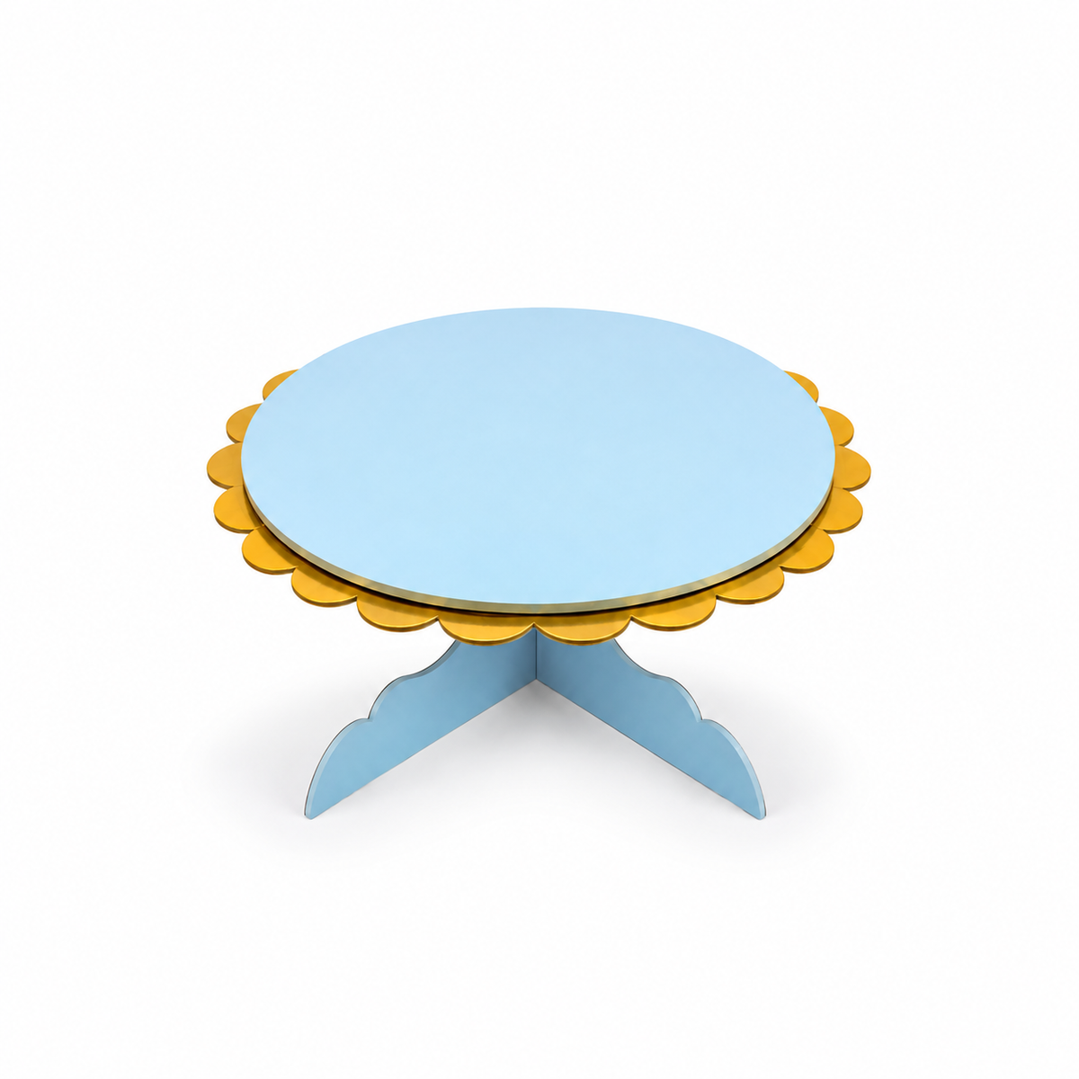 Baby Blue Gold Cake Stand