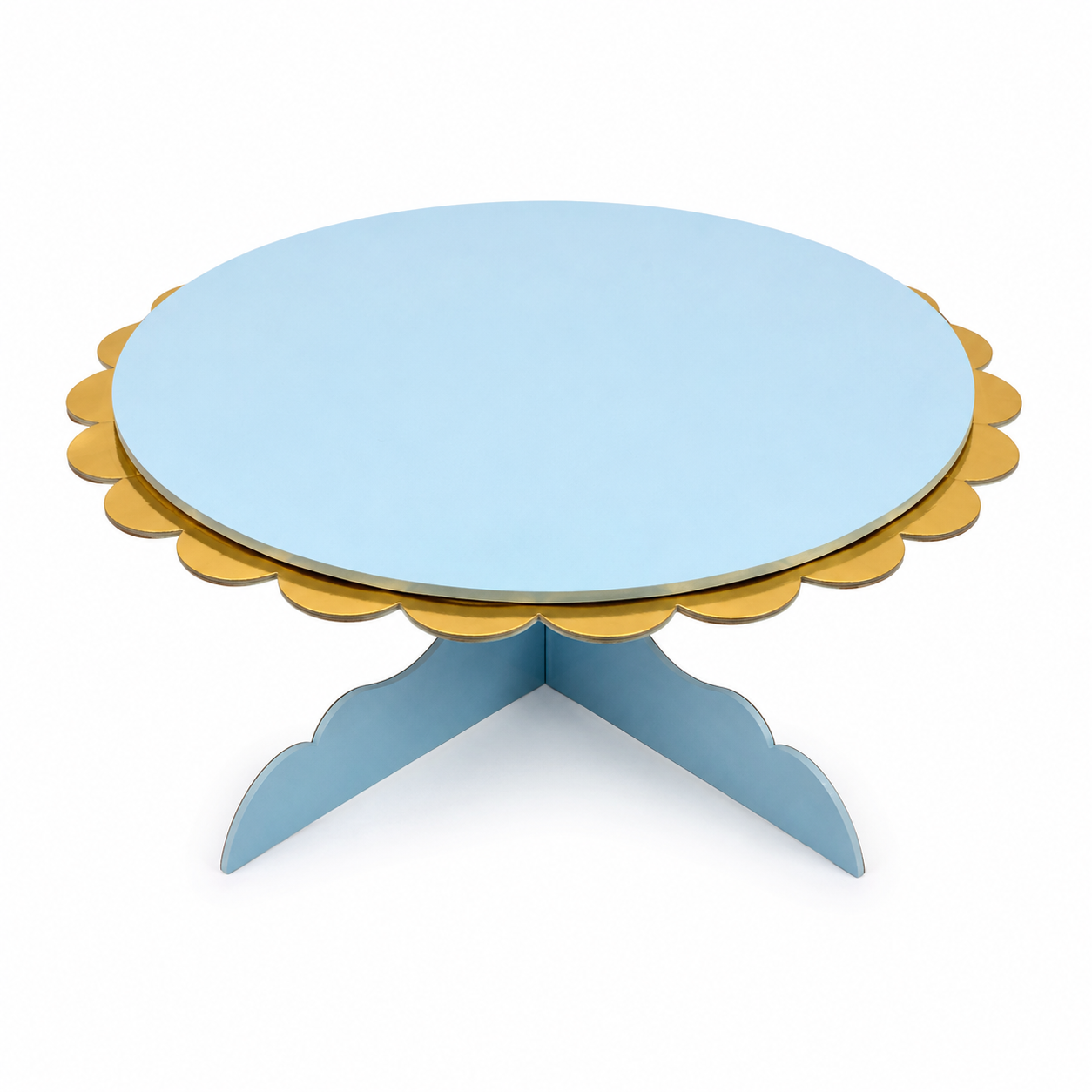 Baby Blue Gold Cupcake Stand