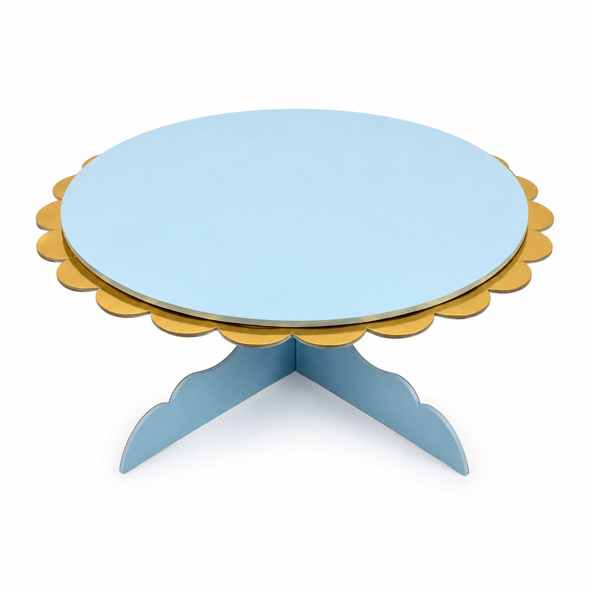 Baby Blue Gold Cupcake Stand
