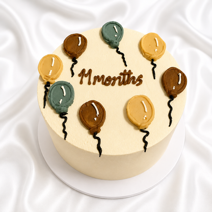 The Balloon Milestone Cake