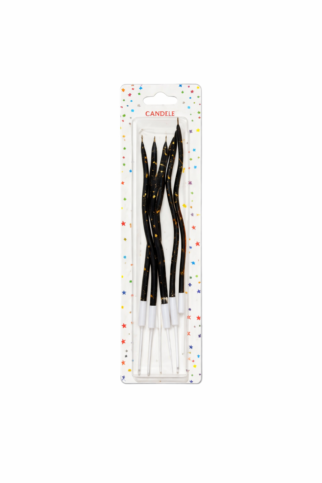 Black Gold Wavy Candles