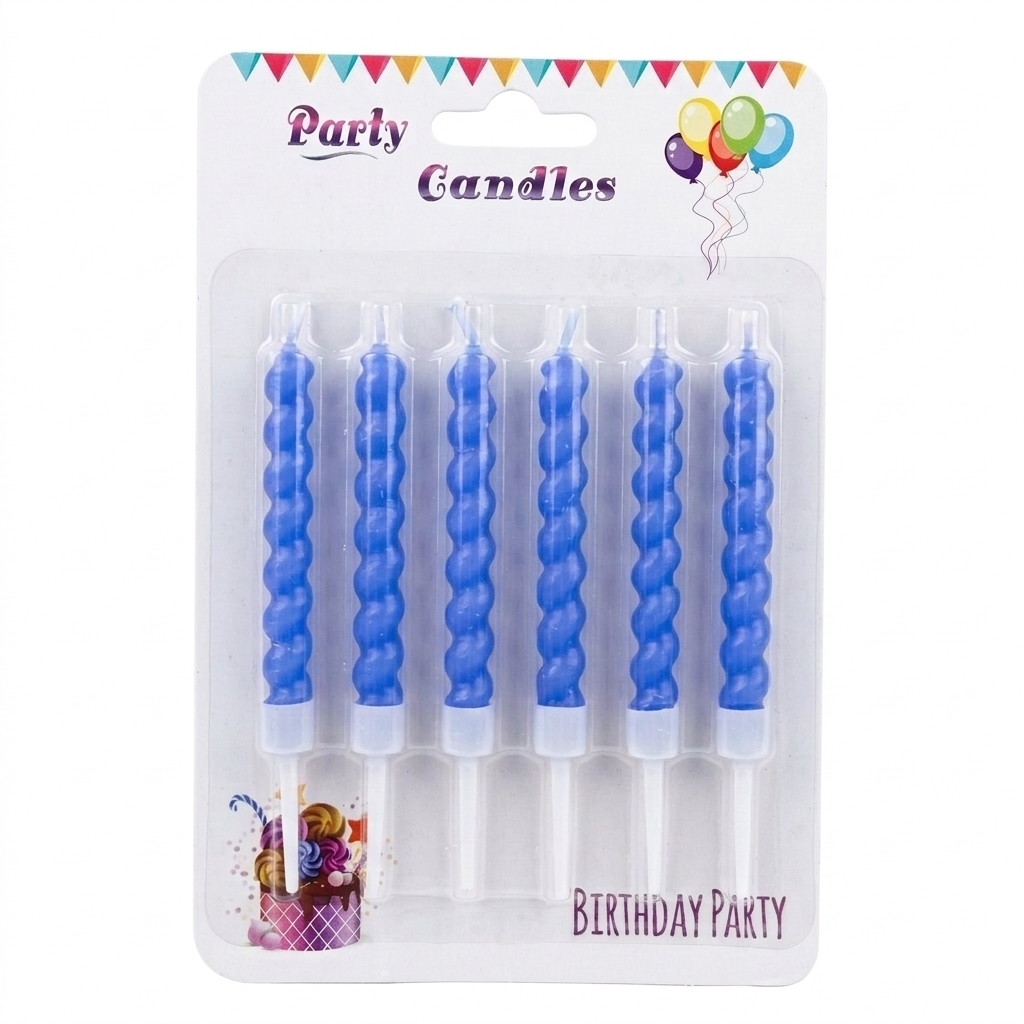 Pastel Swirl Candle Set