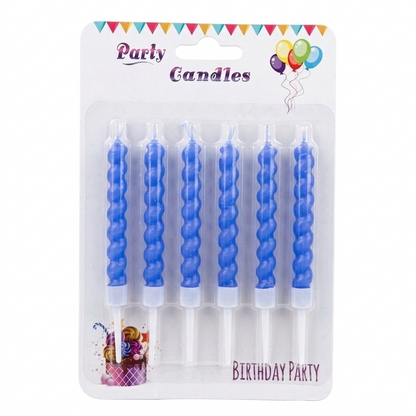 Pastel Swirl Candle Set