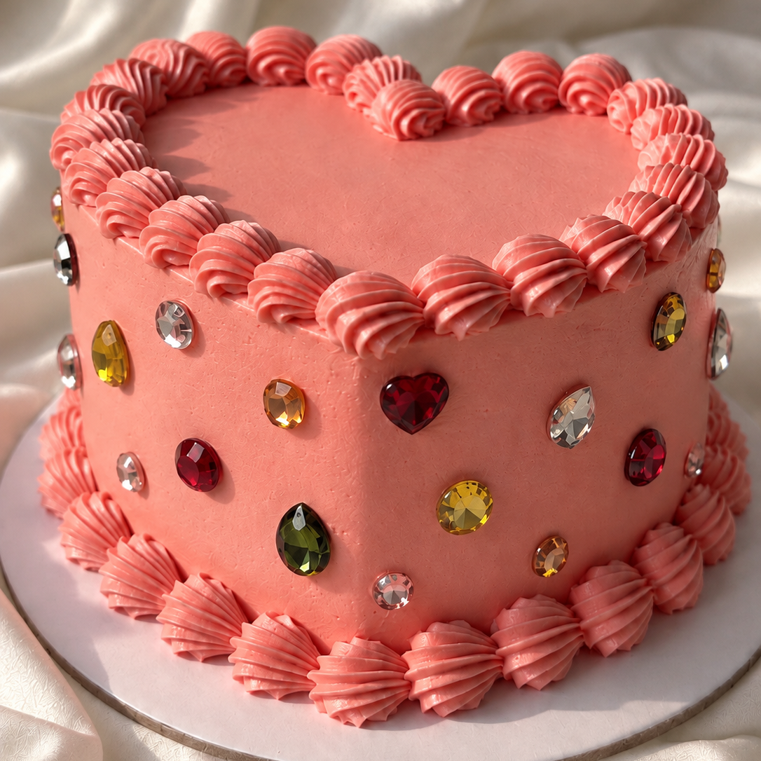 The Blush Jewel Cake