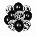 Black Confetti Balloon Kit