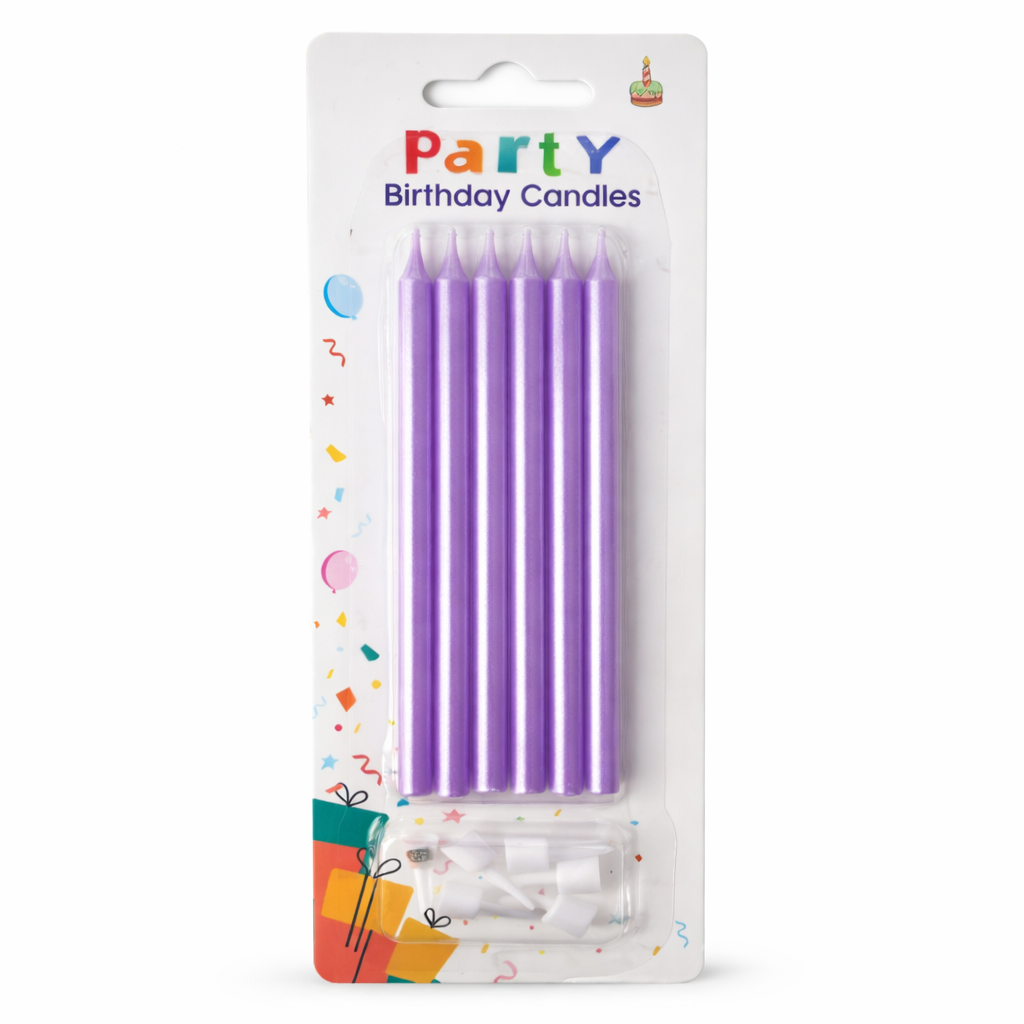Classic purple candle set