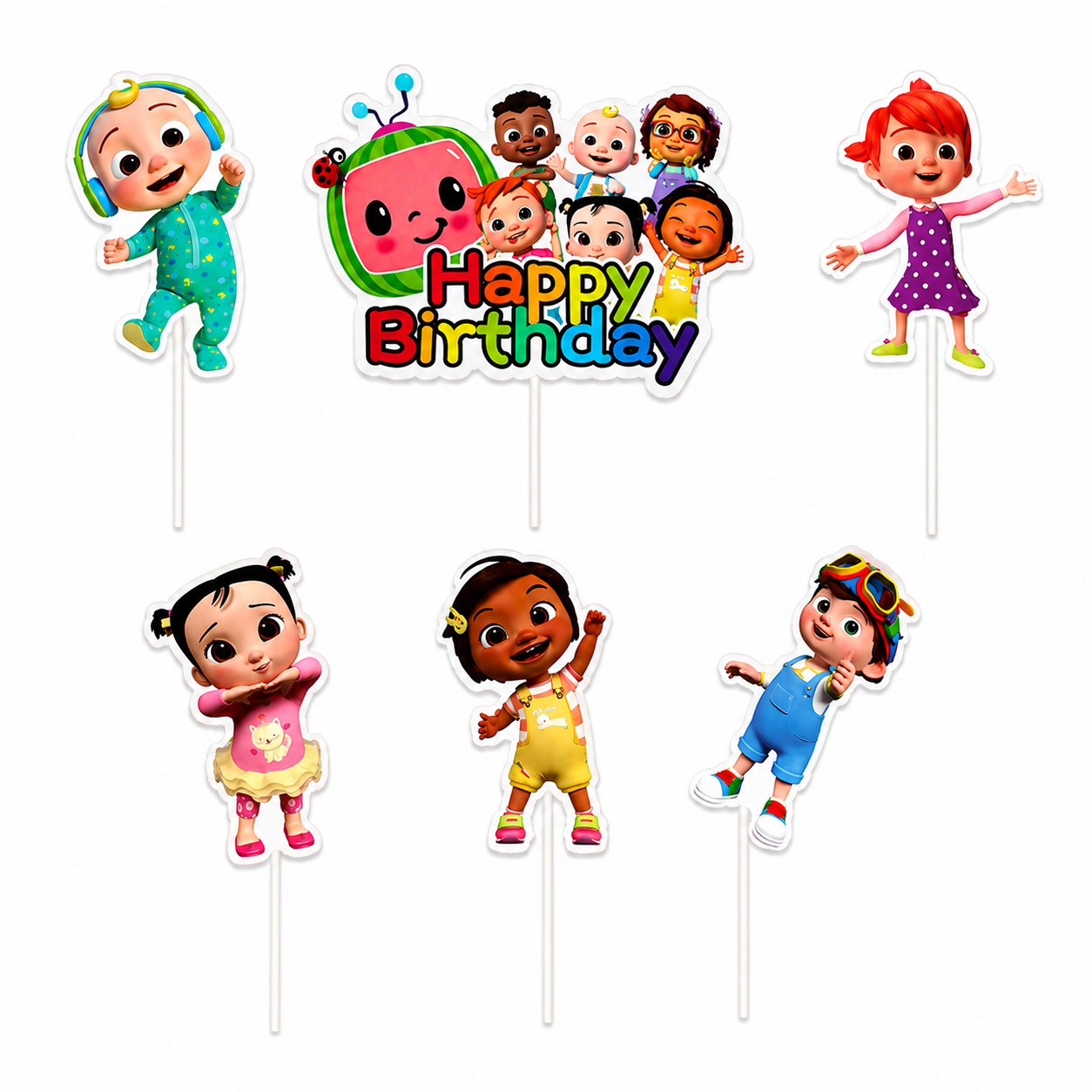 CoComelon Friends Cake Topper Set