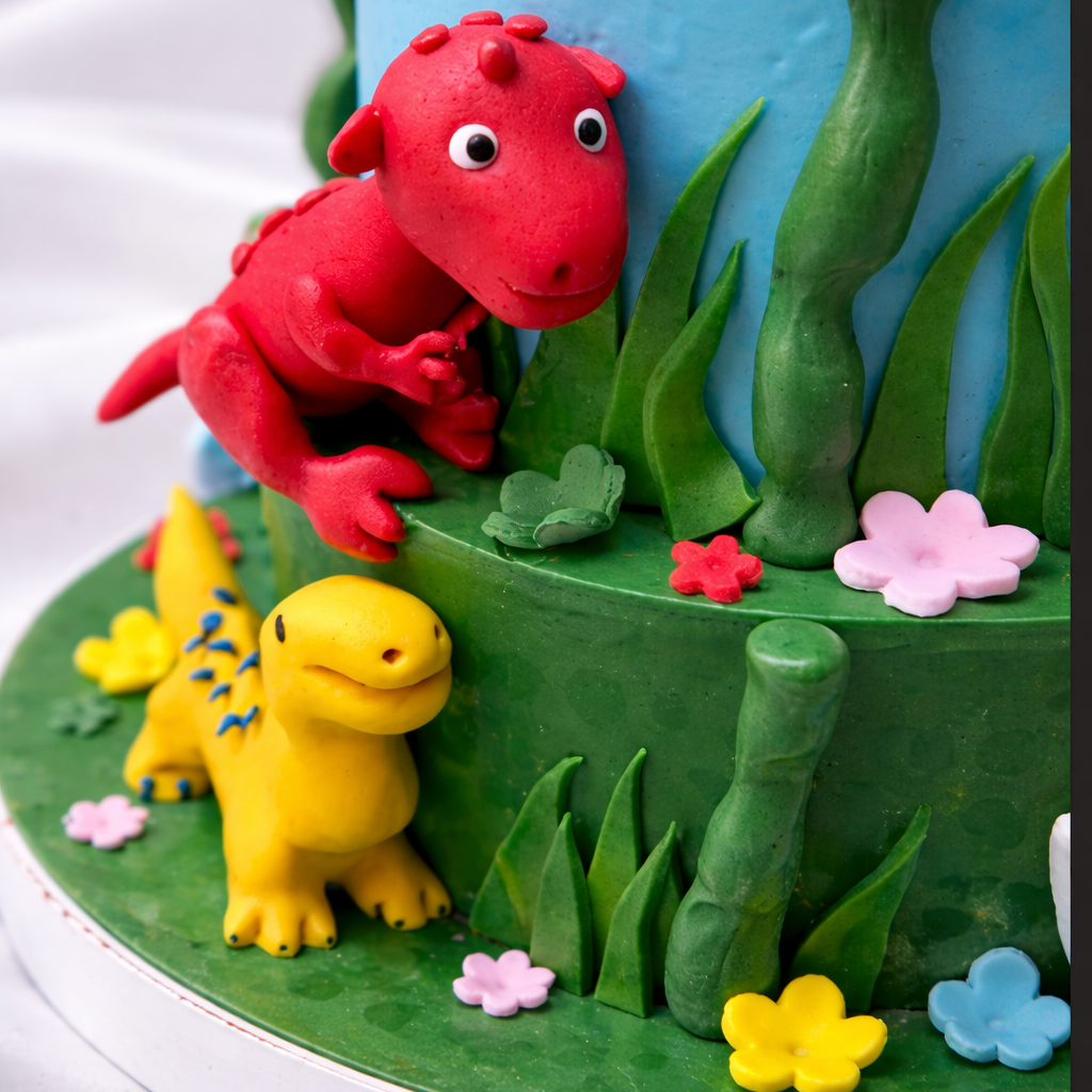 Dino Garden Cake
