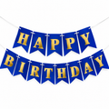 Royal Blue Birthday Banner