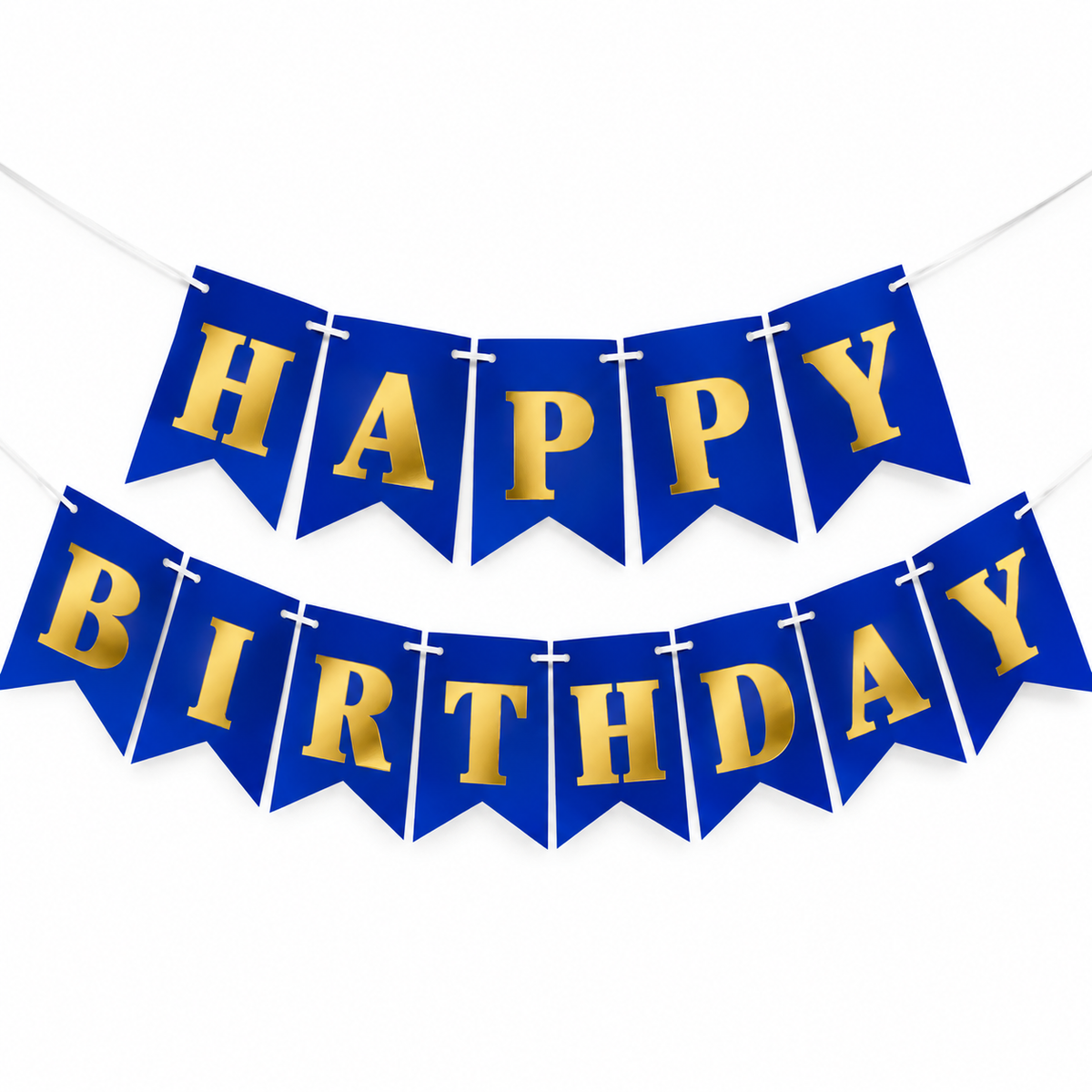 Royal Blue Birthday Banner