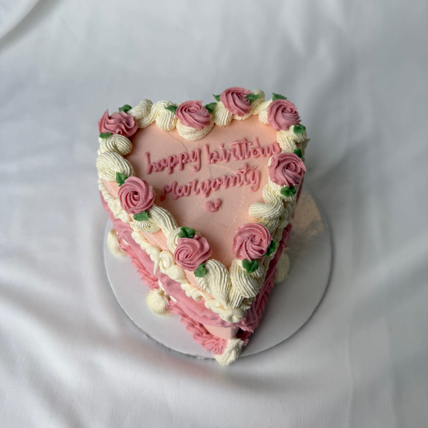 Floral Heart Cake