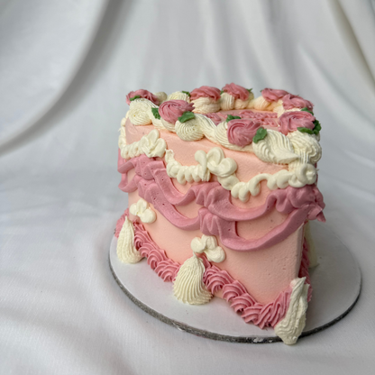 Floral Heart Cake