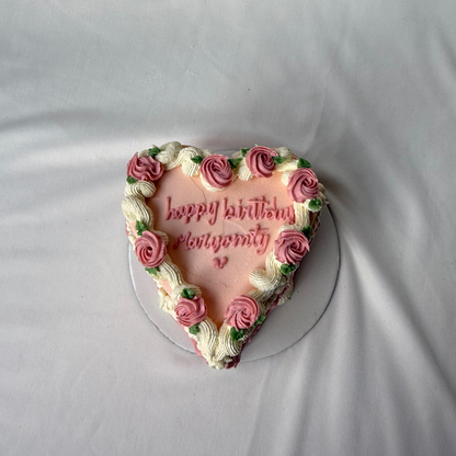 Floral Heart Cake
