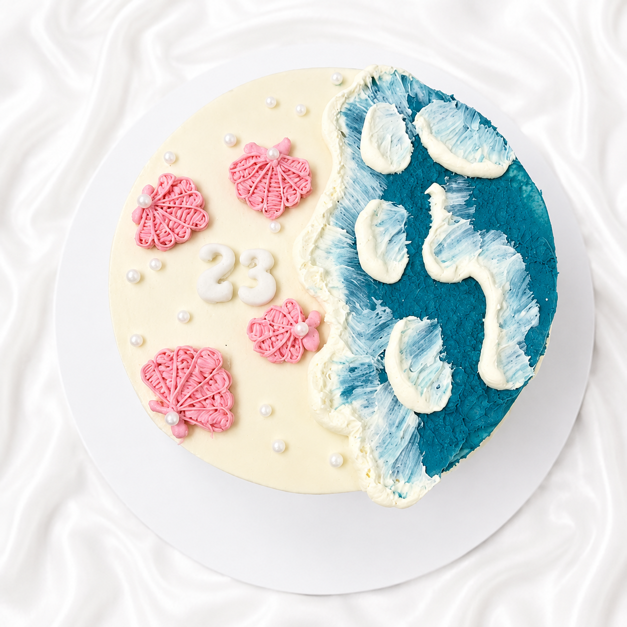 The Frosted Waves Cake