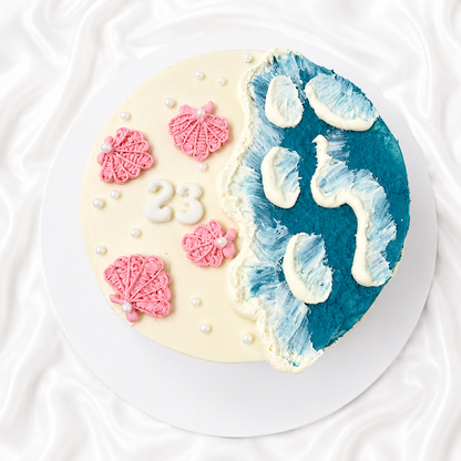 The Frosted Waves Cake