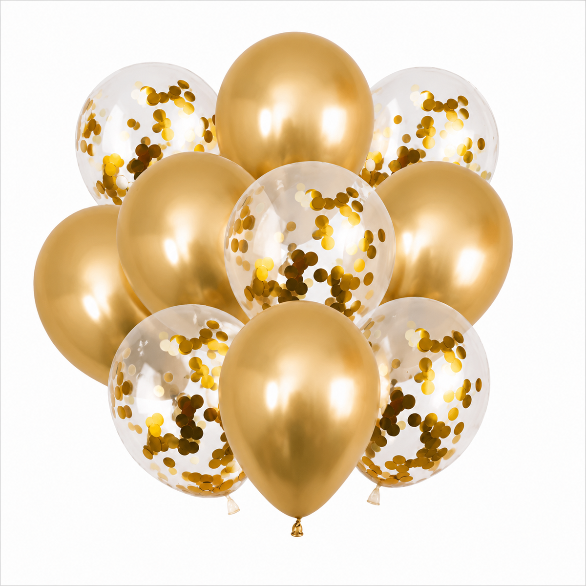 Gold Confetti Balloon Kit