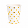 Gold Dots Paper Cups