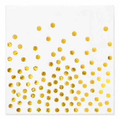Gold Dots Paper Napkins