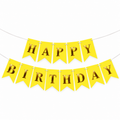 Yellow Birthday Banner