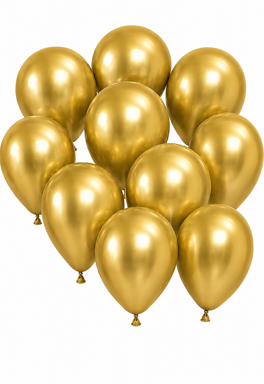 Golden Balloon (Set of 10)