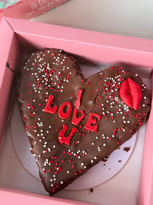 Love You Fudge Brownie