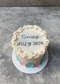 Burning Gender Reveal Date Cake!