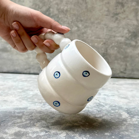 Lil’ Lucky Mug with evil eye design