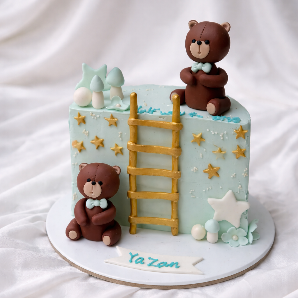 Little Star Bear Half Cake